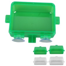 Reptile Feeder Cup Prevent Escape Reptile Feeding Dish with Suction Cup