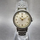 Seiko Manual Watch Women 18mm White Dial Silver Tone Round SP14 Runs