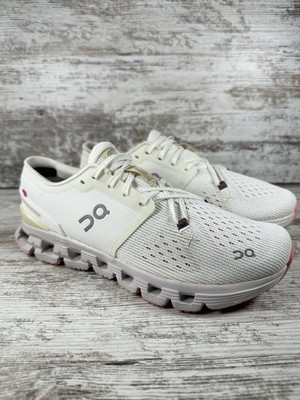 Women's On Cloud X 4 Ivory/Heron Running Shoes Sz 7 Athletic Gym EUC!