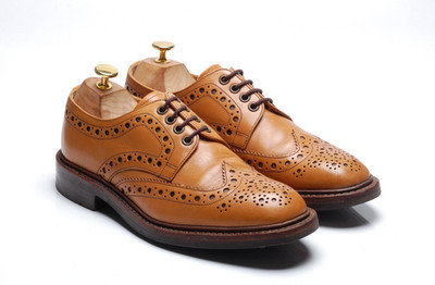 Loake 1880 hellbraune Brogues Schuhe - `OTTERBURN` UK 7 F US 8 EU 41