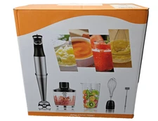 5-in-1 Immersion Hand Blender Set HB-8805 NEW Blend Chop Froth Whisk