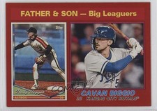 2025 Heritage Father & Son - Big Leaguers Red Border Cavan Biggio Craig HOF 5w0