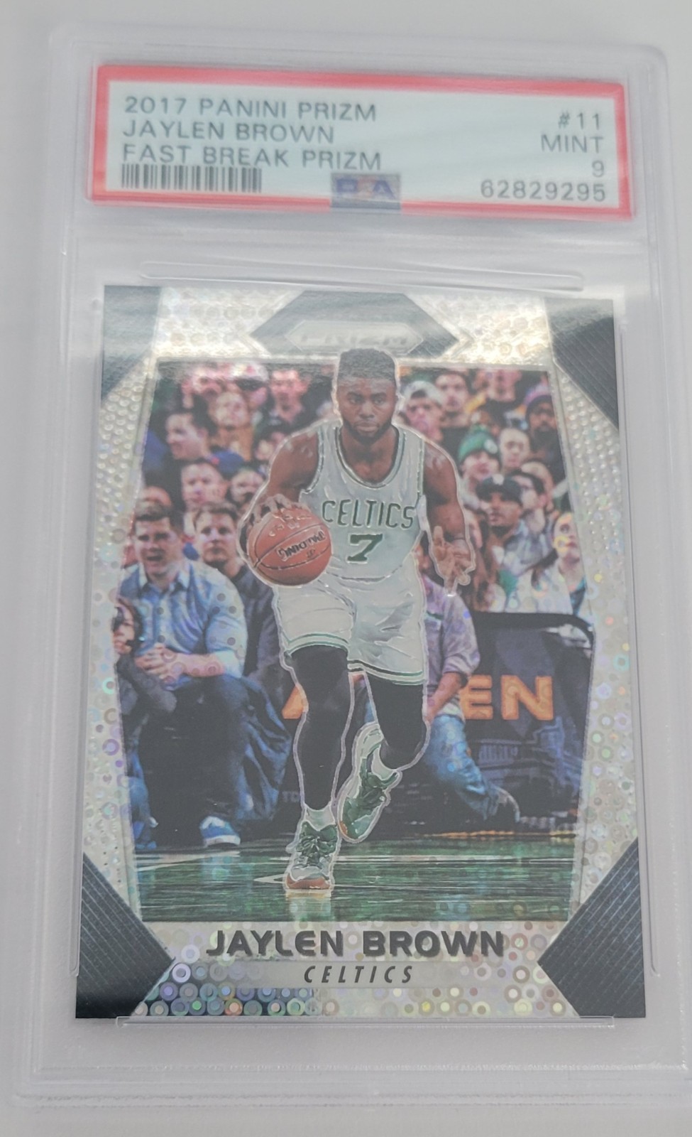 Jaylen Brown 2017 Panini Prizm Fast Break Prizm PSA 9