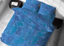 Sacco Copripiumino In 100% Cotone Made Italy Disegno Zodiaco GI