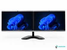 Dual Monitor Bundle 2x22" HP + New Dual Stand + HDMI-DVI / DP/ DVI / VGA