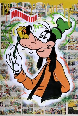 Original Gemälde NEU Artwork Comic Street Pop Art Kunst Pop Leinwand Bild Unikat