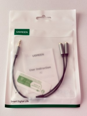 New Ugreen 10532 Headphone Splitter 3.5mm Audio Stereo Y Splitter Aux Extension