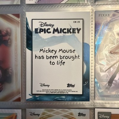 2026 Topps Disney Neon Mickey Mouse Epic Mickey Chrome #EM-20 | eBay