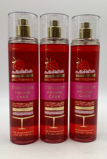 Bath  Body Works Strawberry Pound Cake Fine Fragrance Mist 8 oz. S/3 912R