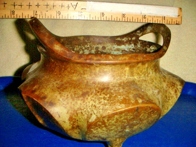 ANTIGÜEDADES QUEMADOR DE INCENTIVOS DINASTÍA MING CHINA 8 X 6 X5 INS MARCA BASE XUANDE Foto 2 de 4