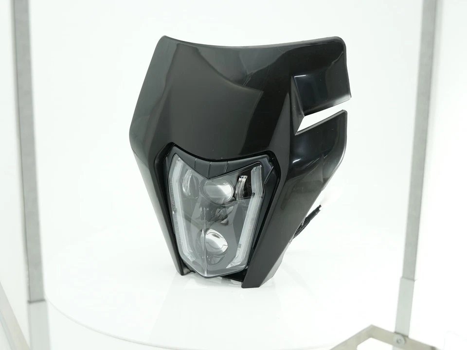 Faro LED DRL + carenado negro para KTM SMC-R 690 EXC XCW 350 450 500 Foto 3 de 4