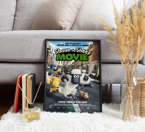 Impresión de póster de película Shaun la oveja decoración del hogar arte de pared imagen regalo A4 - Imagen 3 de 3