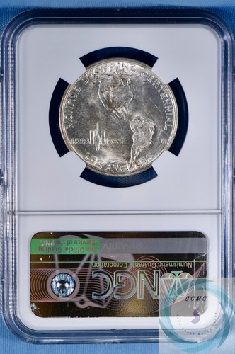 1923-S Monroe Commemorative 50c NGC MS 64 - Nice White Vintage Coin - Picture 2 of 14