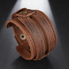 Lederarmband Surfer Vintage ECHT LEDER Gothic Biker Herren Damen Schmuck Armband