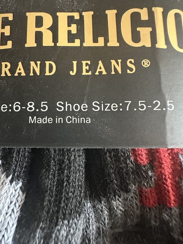 True Religion Boys 6pack half cushion Crew Shoe socks New Sz 7.5-2.5 Multi color - Picture 4 of 5