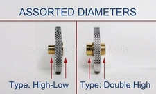 Accordion Bass Strap Wheel Spindle Assorted Sizes 32 - 40mm