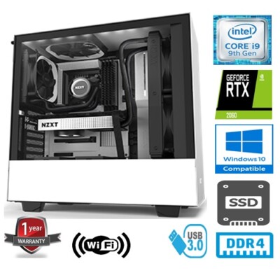 Intel Core i9 9900K 5 GHz 8KERN 32GB RAM 2 TB SSD NVIDIA GEFORCE RTX3070 GAMING PC