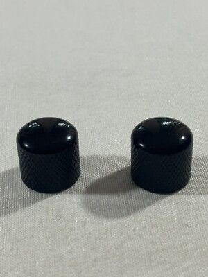 2007 Ibanez RG2EX1 Knurled Dome Guitar Metal Knobs Black Snap-On Type
