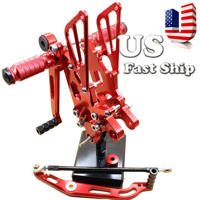 FXCNC подходит Yamaha YZF R6 2006-2014 подножки Fotopeg задняя установка США красный 2013 12 - Изображение 2 из 4