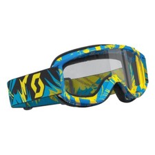 Occhiali da vista bambini Scott 89SI Junior Strobe blu/giallo/chiaro per motocross MX SX