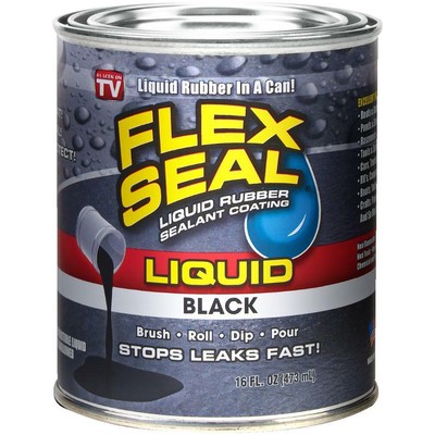 Liquid Rubber Sealant Coating - Black, 16 oz