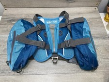 Kurgo Baxter Backpack Dogs Blue Adjustable Sz M/L