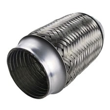 Exhaust Flex Pipe 2.5 Inch 63mm Id X 6l Stainless Steel Coupling Interlock