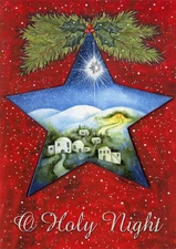 Holy Night Star - Box of 12 Religious Christmas Cards by LPG Greetings