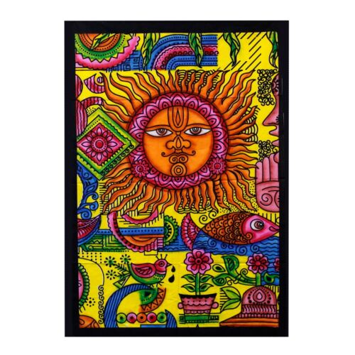 Sonne des Lebens - Wandbehang - Wandtuch - Indien - 78x112 cm - Bild 1 von 4