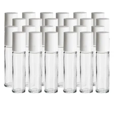 24 Re-fillable Roll on kit 10ML. Glass Roller Ball & Container