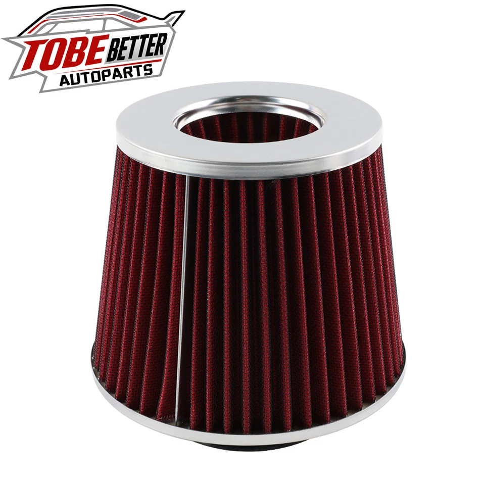 Red Filter Cold Air Intake Kit For EG/EK/DC2 K20 K24 K-Swapped 1992-00 - Image 3 of 4