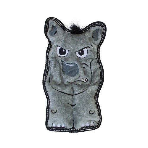 kyjen outward hound tough seamz tuff medium rhino dog toy.