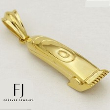 DG Men's Gold Stainless Steel 60mm barber clipper,Classic,Pendant Unisex Box