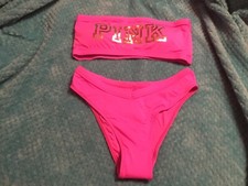 NWOT Victoria  s Secret Pink Bikini Set Top Size Large Bottoms Size Medium 2019 