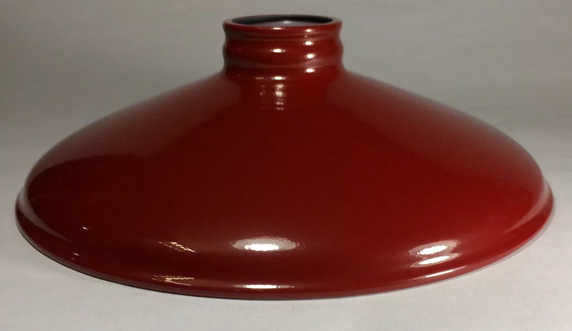 Red metal cheap lamp shade