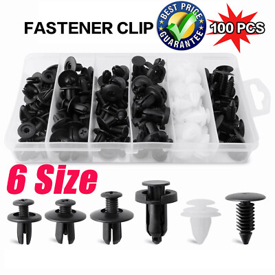 For Chevy GM 100 x Box Set Bumper Fender Liner Push Type Retainer Clips 6 sizes