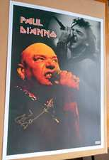 IRON MAIDEN PAUL DIANNO SIGNED BOOK OF THE BEAST SIGNED/AUTOGRAPH NUMBER POSTER