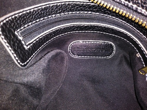 STEVE MADDEN BLACK TOTE HANDBAG - Picture 8 of 12