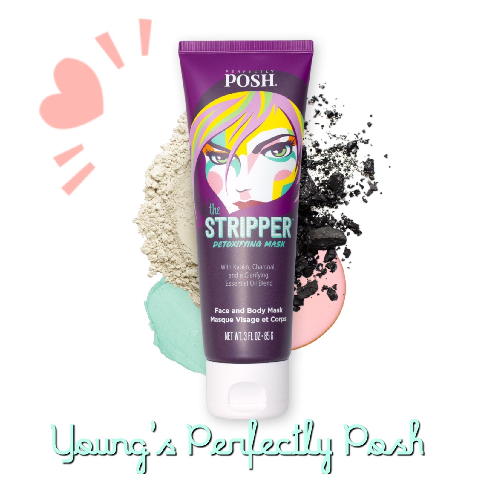 Perfectly Posh STRIPPER Detox Face & Body Mud New Look New Formula eBay