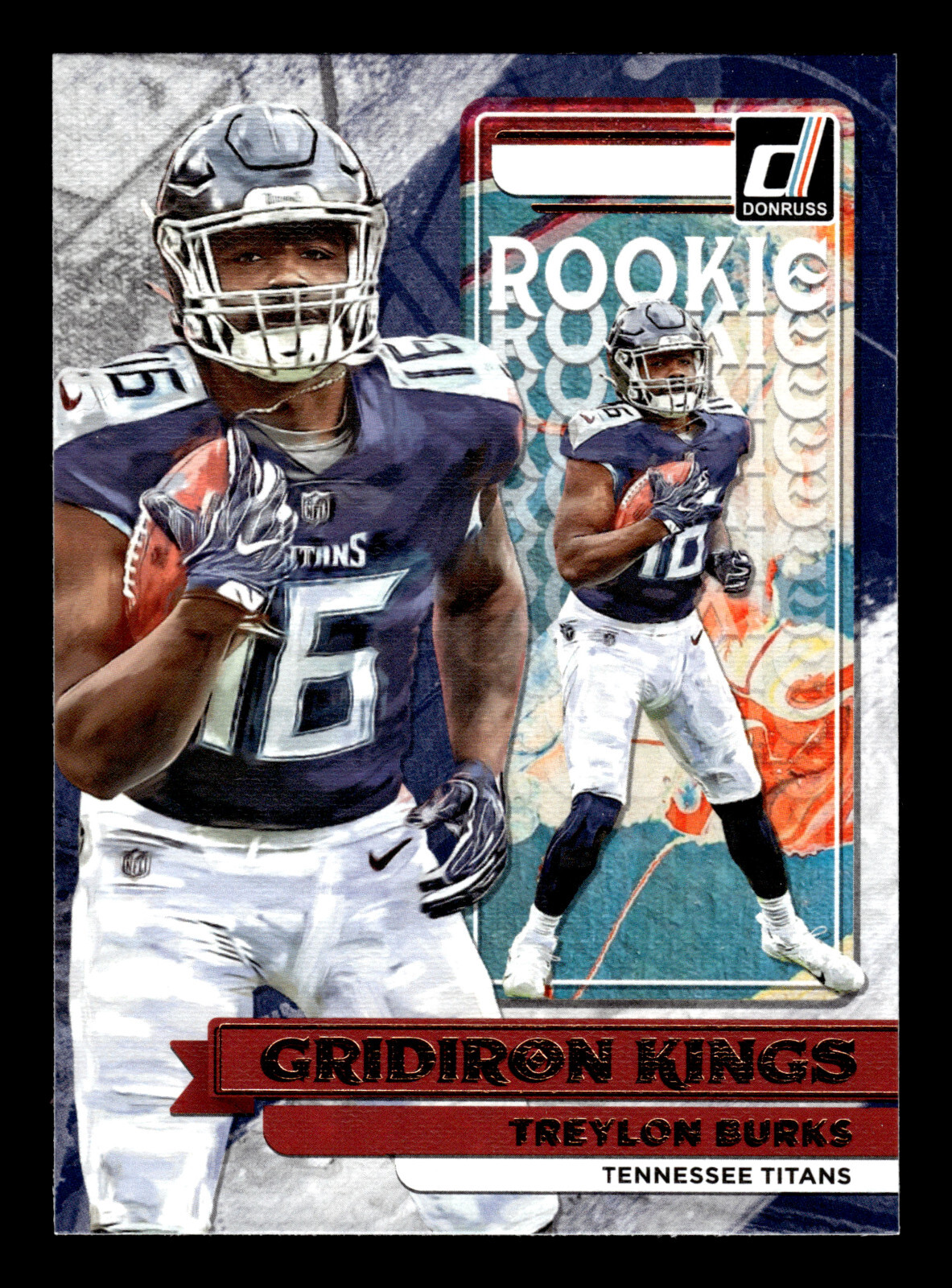 2022 Panini Donruss Rookie Gridiron Kings Treylon Burks #RGK-9 Rookie RC Titans