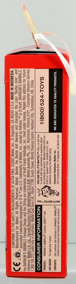 Muñeca Jenny Kelly Barnum's Animal Crackers - 56335 nunca sacada de la caja 2002 Foto 4 de 4