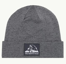 THE NORTH FACE ADULT DOCK WORKER RECYCLED BEANIE STOCKING HAT GRAY ONE SIZE NWT