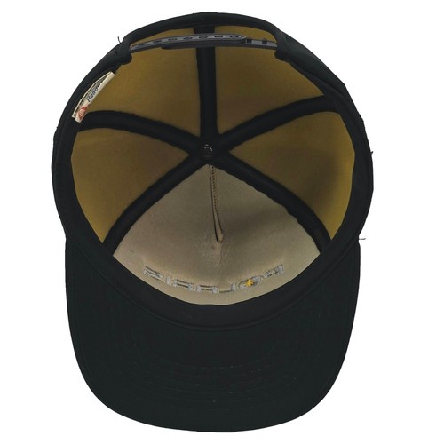 POLARIS Snowmobile Hat Vintage 80s 90s Black Snapback Cap Embroidered Foam OSFA - Picture 4 of 6