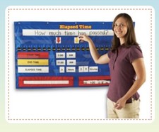 Learning Resources Elapsed Time Pocket Chart LER 2982 NEW