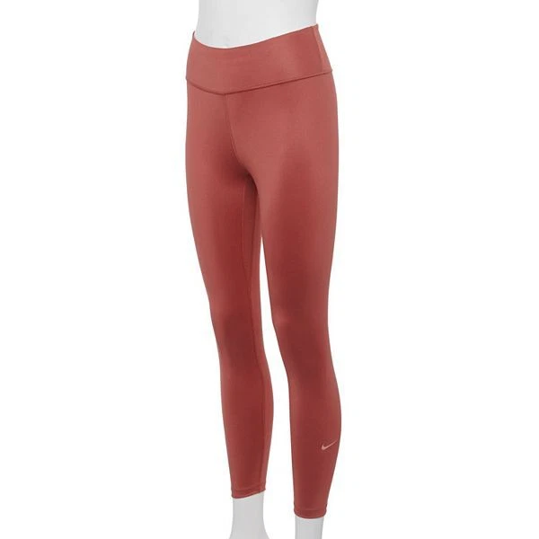 Nike Women's Yoga Leggings Workout (Comfy) Length 7/8 -XS- Canyon Rust Pink