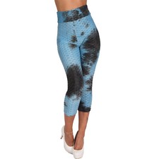 Leggings Capri Hose 3D Push Up Perfect Shape Gym Yoga Sport Damen Elastisch 3/4