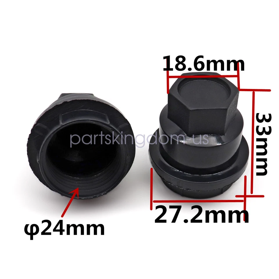 NUEVO 20 piezas Tapón Negro Tuerca Cubiertas para Chevrolet S10 Blazer GMC Jimmy EE. UU. Sonoma Foto 3 de 4