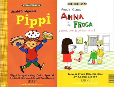 Anna & Froga / Pippi Longstocking Color Special FCBD (2013 Drawn & Quarterly) NM