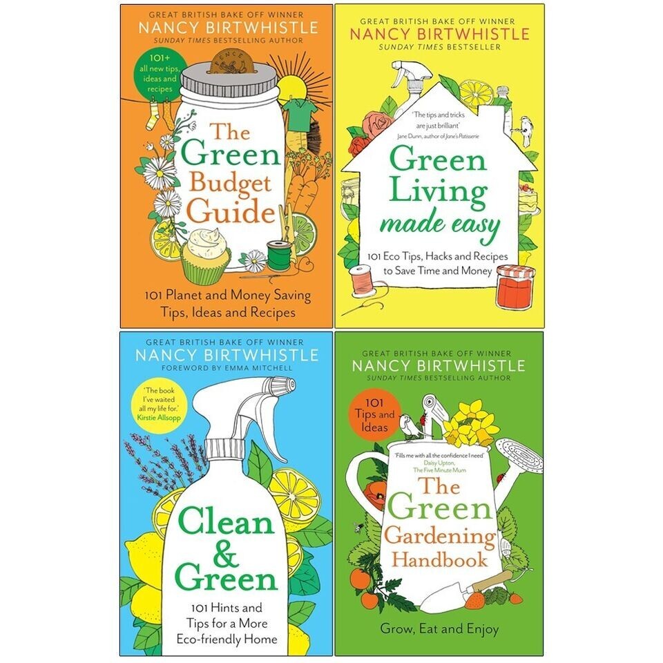 Nancy Birtwhistle Collection 4 Books Set The Green Budget Guide, Clean & Green
