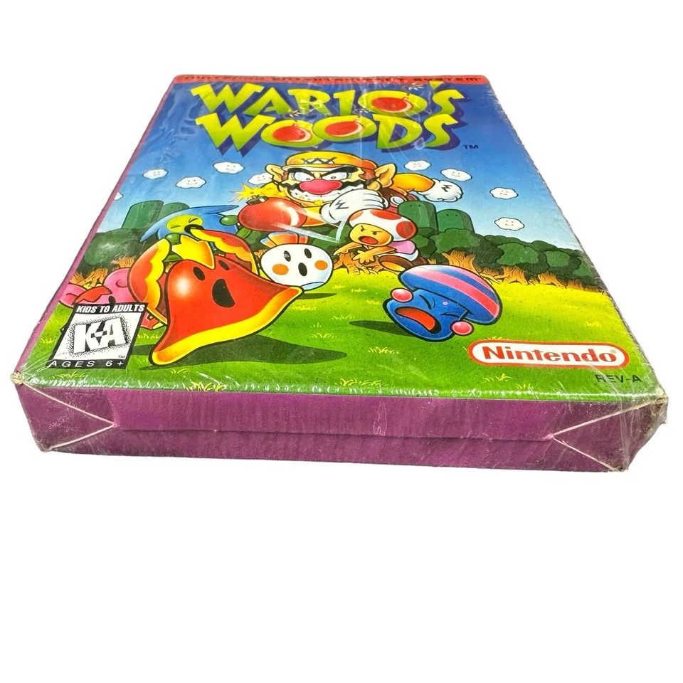 Wario's Woods (Nintendo NES, 1994) NEW SEALED READ* - Image 3 of 4